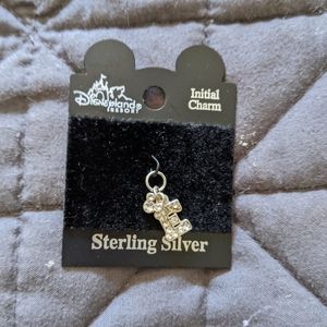 Disney Disneyland "E" charm with Mickey head